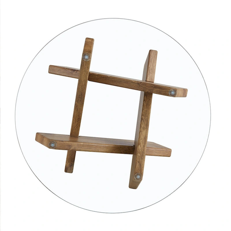 33.4 Modern Round Tempered Glass Table