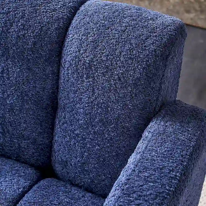 Upholstered Accent Chair 31.10 Wide Boucle Modern Accent Chair Side Chair Comfy Wide Armchair For Bedroom, Living Room