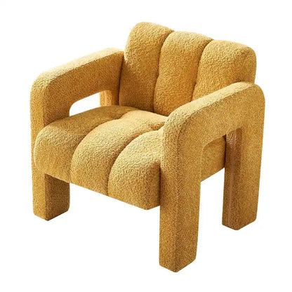Upholstered Accent Chair 31.10 Wide Boucle Modern Accent Chair Side Chair Comfy Wide Armchair For Bedroom, Living Room