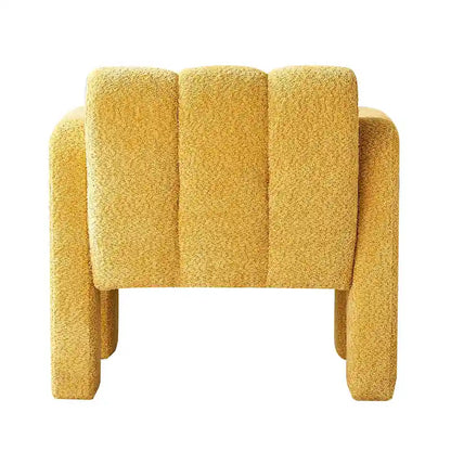 Upholstered Accent Chair 31.10 Wide Boucle Modern Accent Chair Side Chair Comfy Wide Armchair For Bedroom, Living Room