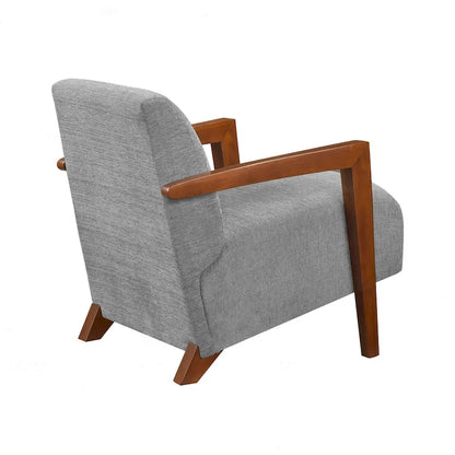 Luxurious Solid Wood Accent Chair for Stylish Living Rooms