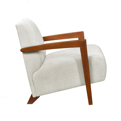 Luxurious Solid Wood Accent Chair for Stylish Living Rooms