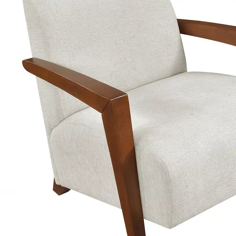 Luxurious Solid Wood Accent Chair for Stylish Living Rooms