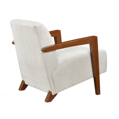 Luxurious Solid Wood Accent Chair for Stylish Living Rooms