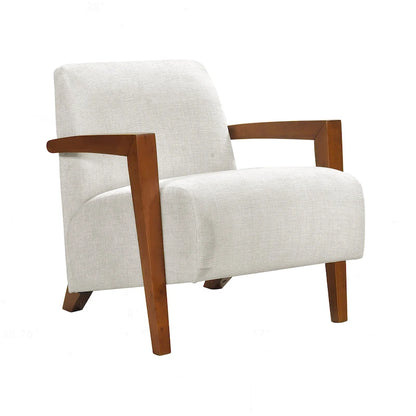 Luxurious Solid Wood Accent Chair for Stylish Living Rooms