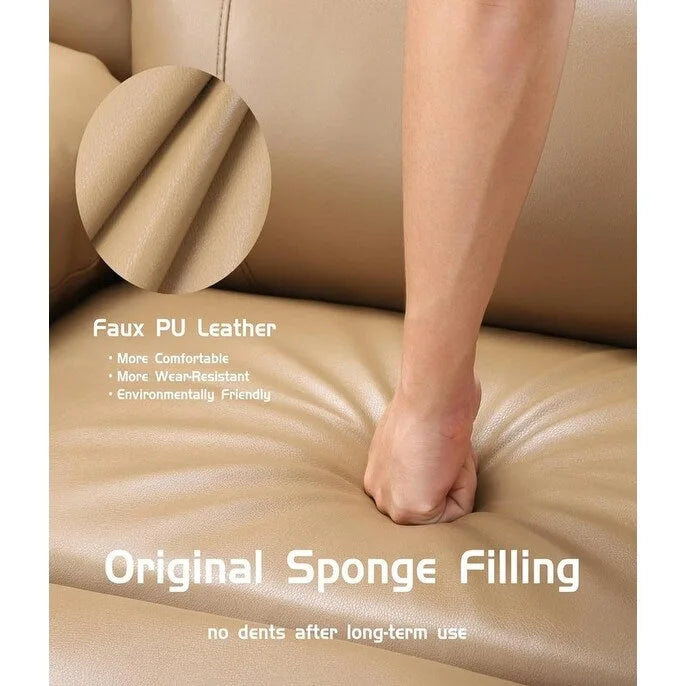 Leather Power Lift Recliner with Heat & Massage