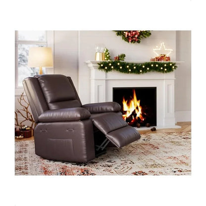 Leather Power Lift Recliner with Heat & Massage