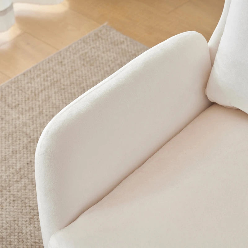 32 Wing Back Velvet Accent Chair