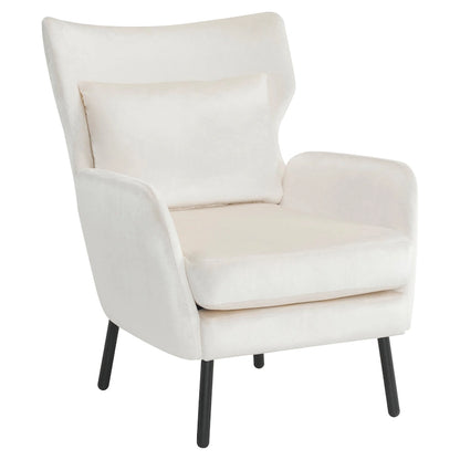 32 Wing Back Velvet Accent Chair