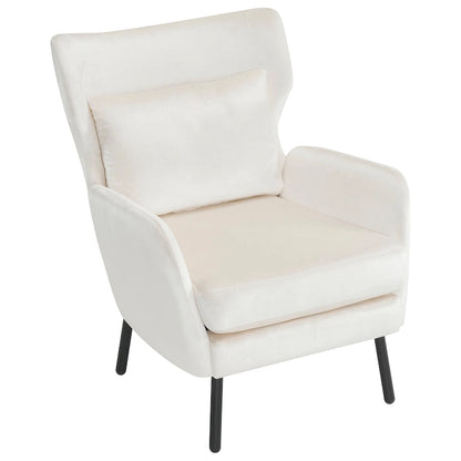 32 Wing Back Velvet Accent Chair