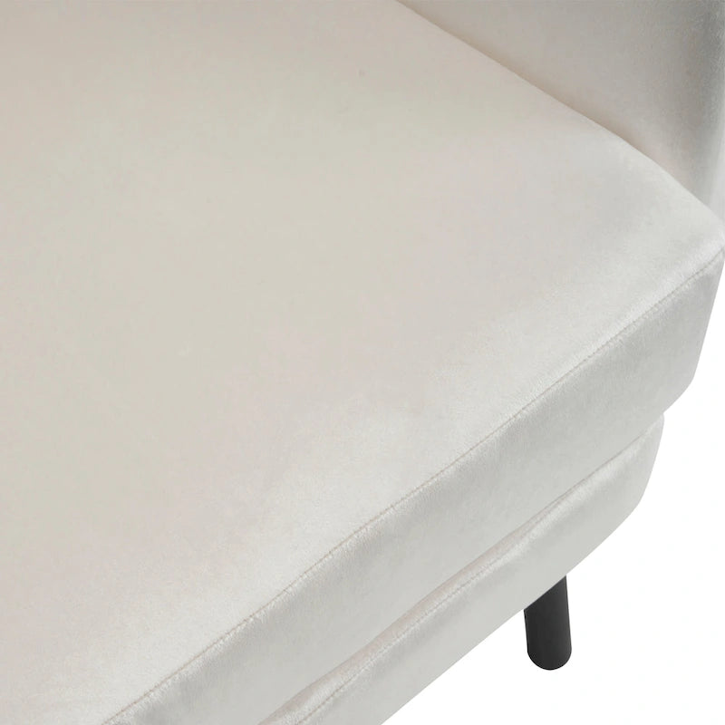 32 Wing Back Velvet Accent Chair