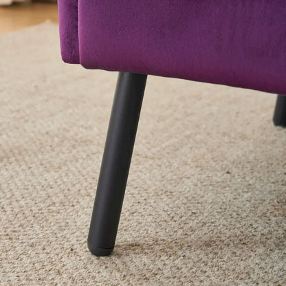 32 Wing Back Velvet Accent Chair