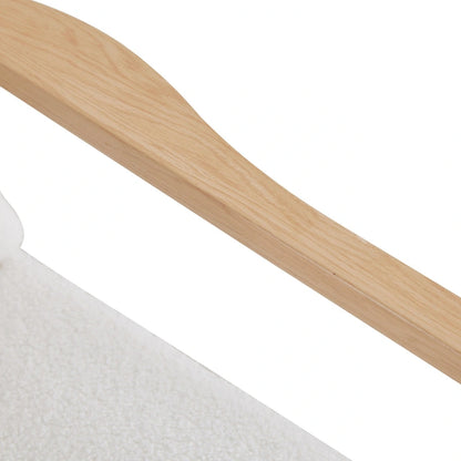 White 28.74 Upholstered Arm Chair with Metal Frame