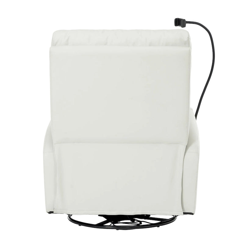 Electric Power Recliner Chair with 270 Swivel, USB Ports and Adjustable Footrest for Living Room & Nursery