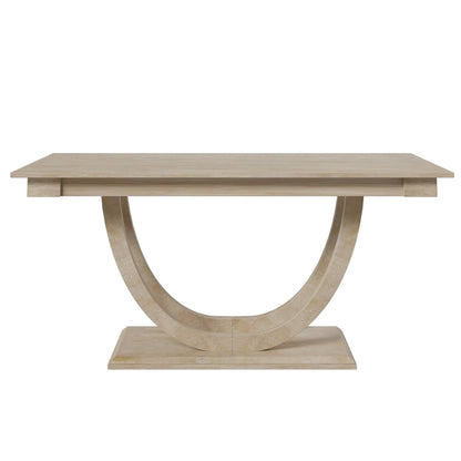 6-Piece Wooden Dining Table Set with Rectangular Table & 4 Chairs