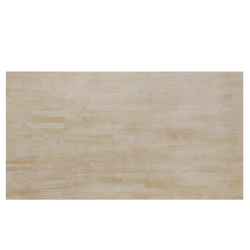 6-Piece Wooden Dining Table Set with Rectangular Table & 4 Chairs