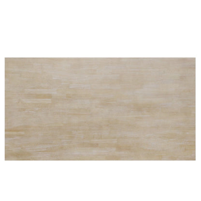 6-Piece Wooden Dining Table Set with Rectangular Table & 4 Chairs