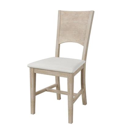 6-Piece Wooden Dining Table Set with Rectangular Table & 4 Chairs