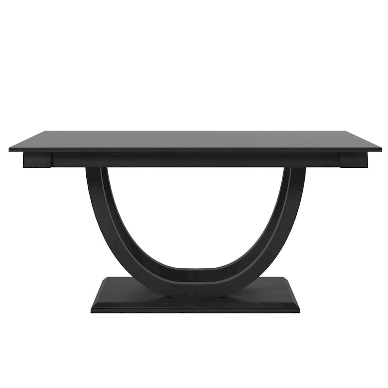 6-Piece Wooden Dining Table Set with Rectangular Table & 4 Chairs