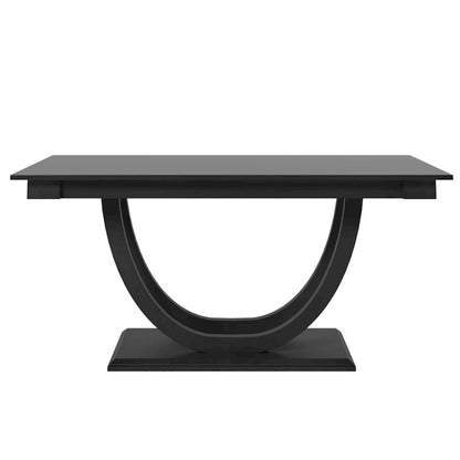 6-Piece Wooden Dining Table Set with Rectangular Table & 4 Chairs