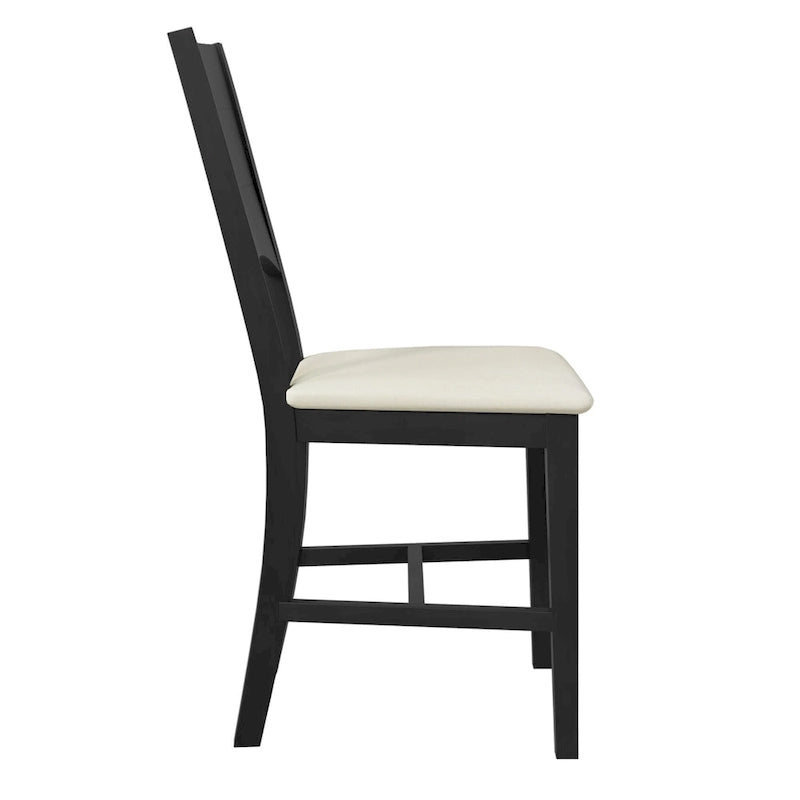 6-Piece Wooden Dining Table Set with Rectangular Table & 4 Chairs