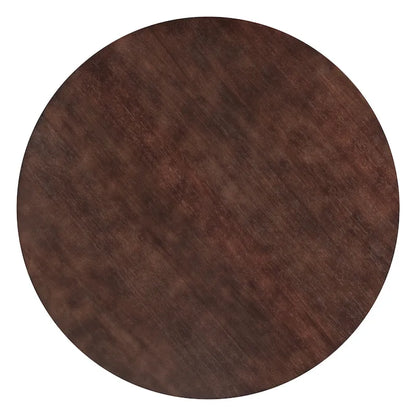 Retro 5-Piece Wooden Dining Table Set with 4 Chairs & Round Table