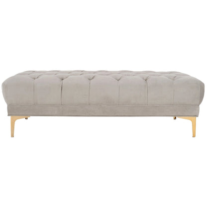 SAFAVIEH Rennie Navy/ Brass Tufted Rectangular Bench - 54 x 27 x 16 - 54Wx27Dx16H