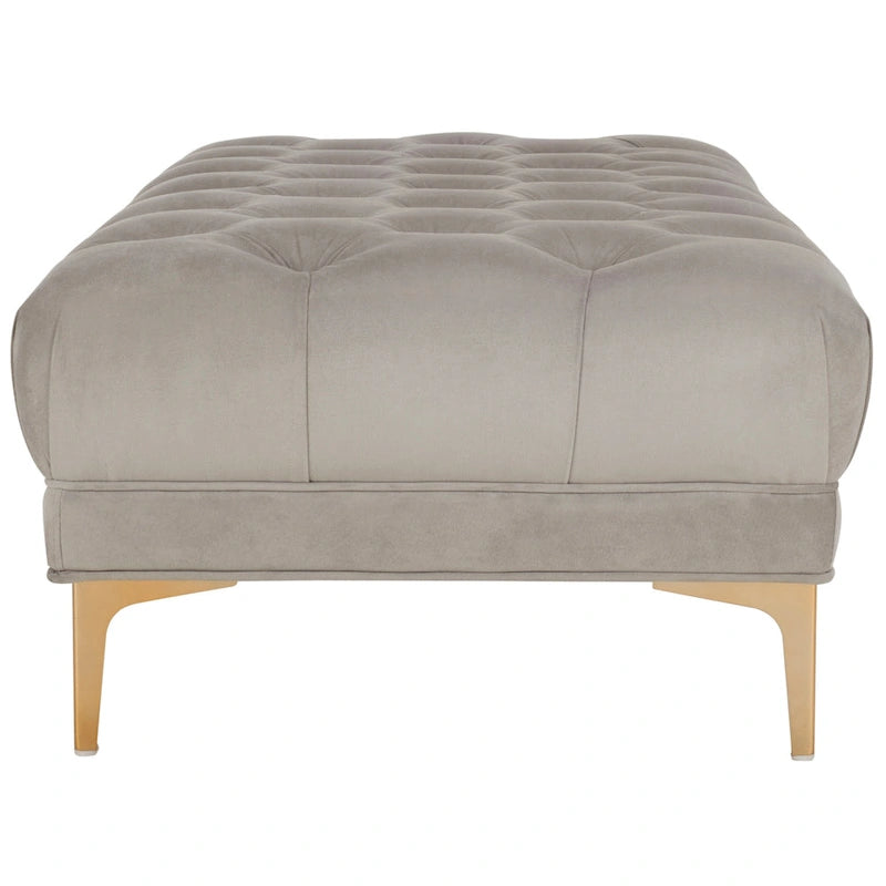 SAFAVIEH Rennie Navy/ Brass Tufted Rectangular Bench - 54 x 27 x 16 - 54Wx27Dx16H