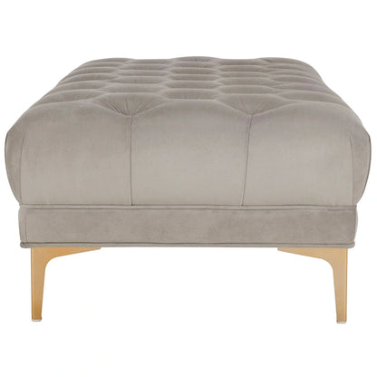 SAFAVIEH Rennie Navy/ Brass Tufted Rectangular Bench - 54 x 27 x 16 - 54Wx27Dx16H