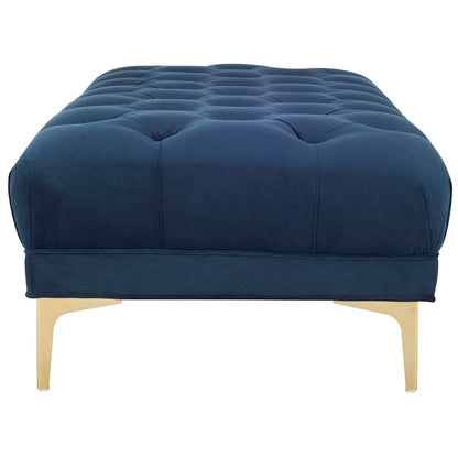 SAFAVIEH Rennie Navy/ Brass Tufted Rectangular Bench - 54 x 27 x 16 - 54Wx27Dx16H