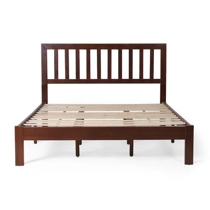 Norgate Modern Farmhouse Acacia Wood Queen Bed Platform by Christopher Knight Home