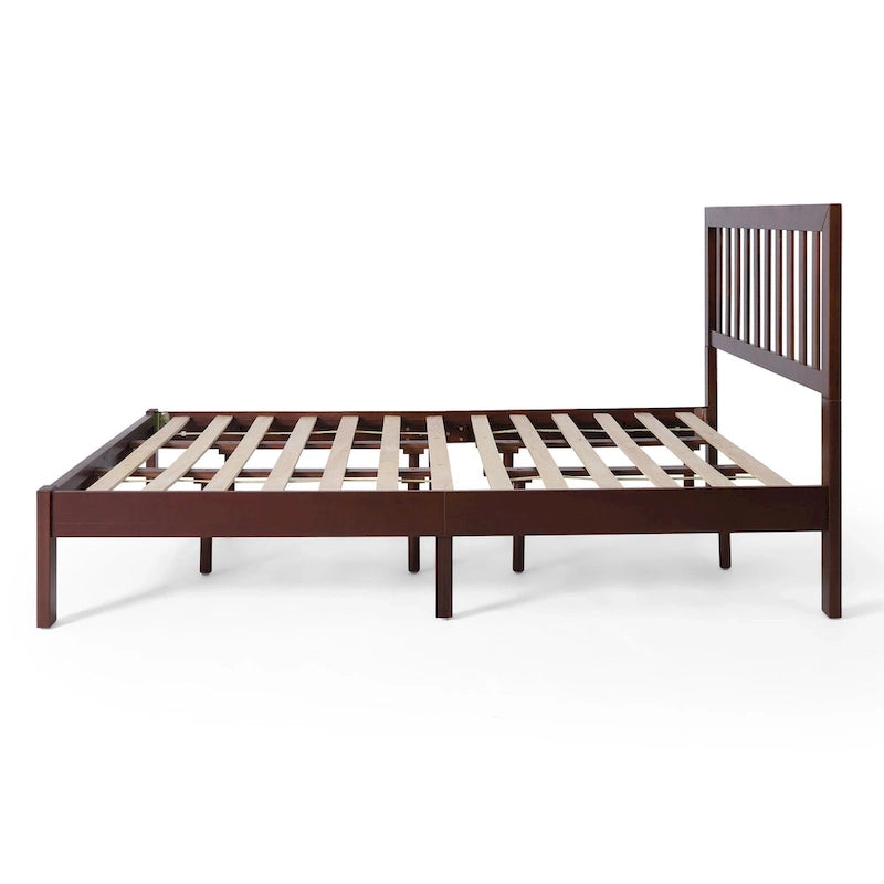 Norgate Modern Farmhouse Acacia Wood Queen Bed Platform by Christopher Knight Home