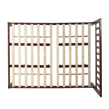 Norgate Modern Farmhouse Acacia Wood Queen Bed Platform by Christopher Knight Home