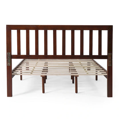 Norgate Modern Farmhouse Acacia Wood Queen Bed Platform by Christopher Knight Home