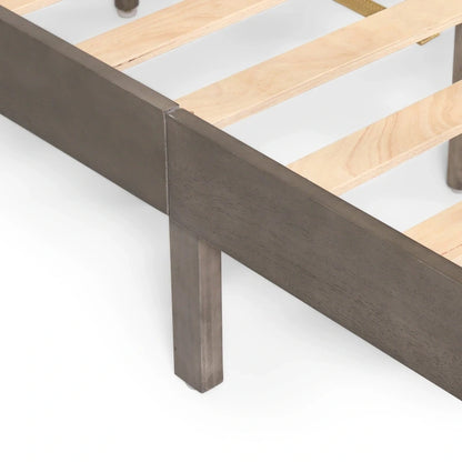 Norgate Modern Farmhouse Acacia Wood Queen Bed Platform by Christopher Knight Home