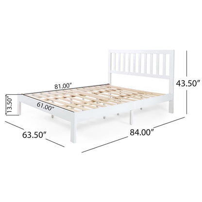 Norgate Modern Farmhouse Acacia Wood Queen Bed Platform by Christopher Knight Home