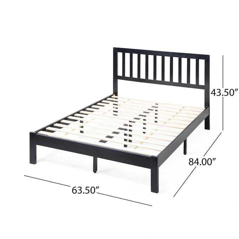 Norgate Modern Farmhouse Acacia Wood Queen Bed Platform by Christopher Knight Home