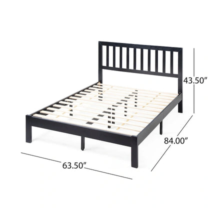 Norgate Modern Farmhouse Acacia Wood Queen Bed Platform by Christopher Knight Home