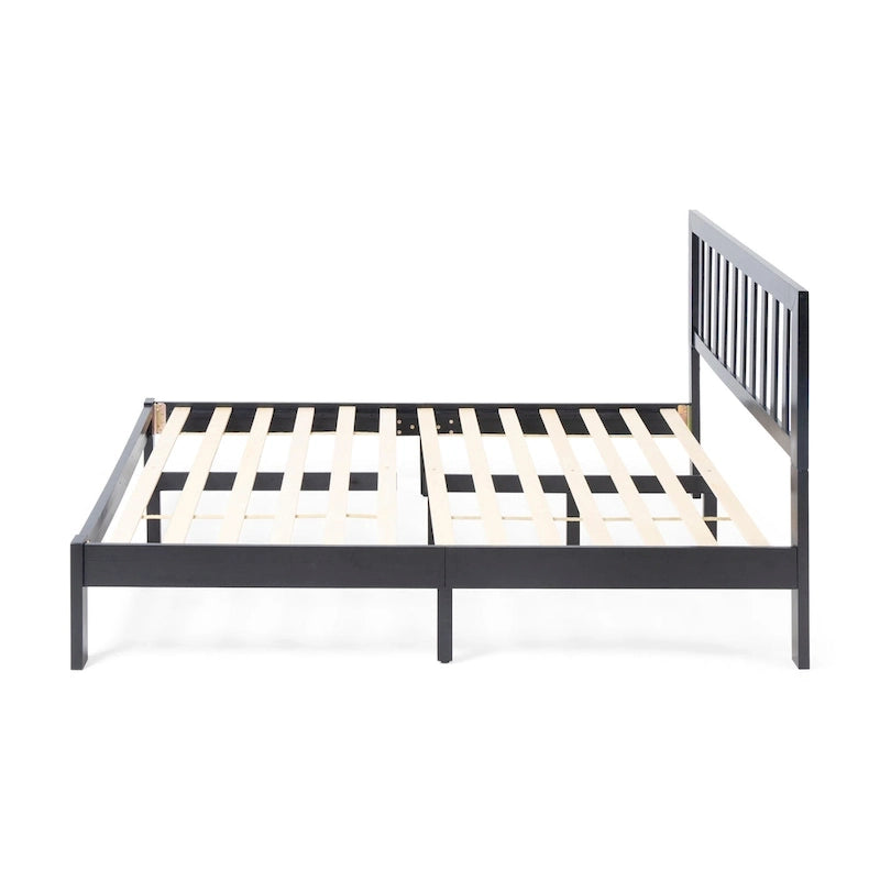 Norgate Modern Farmhouse Acacia Wood Queen Bed Platform by Christopher Knight Home