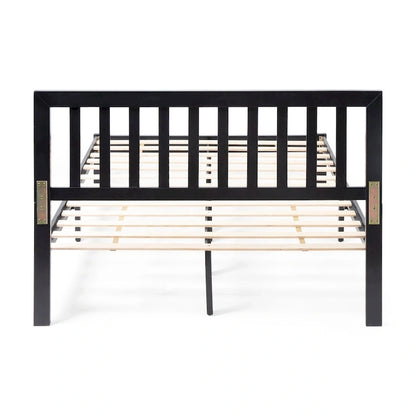 Norgate Modern Farmhouse Acacia Wood Queen Bed Platform by Christopher Knight Home