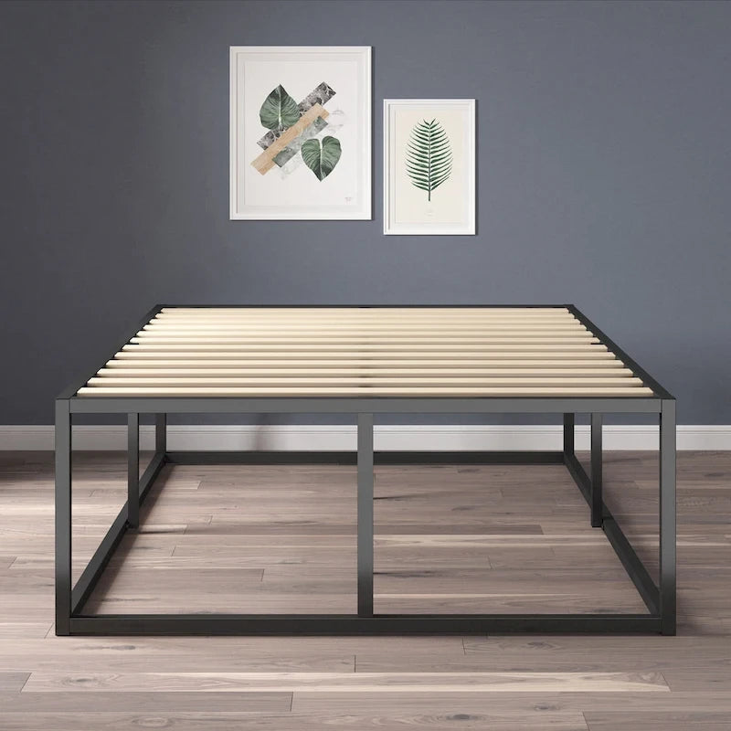 Priage by ZINUS Black Metal Platforma Bed Frame