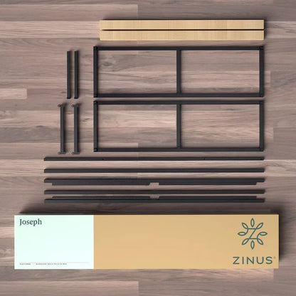 Priage by ZINUS Black Metal Platforma Bed Frame