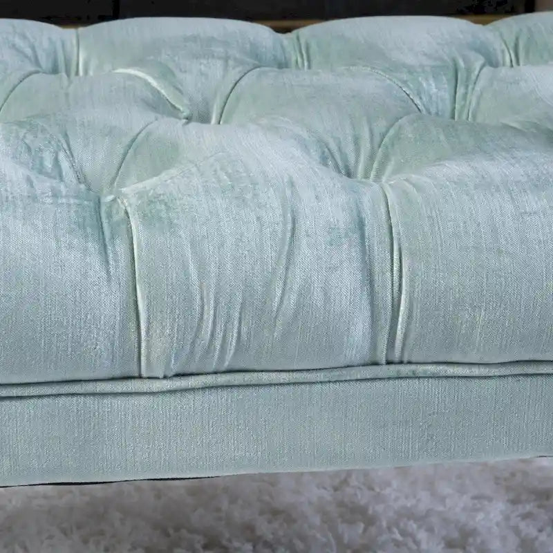 Scarlette Tufted Velvet Ottoman Bench by Christopher Knight Home
