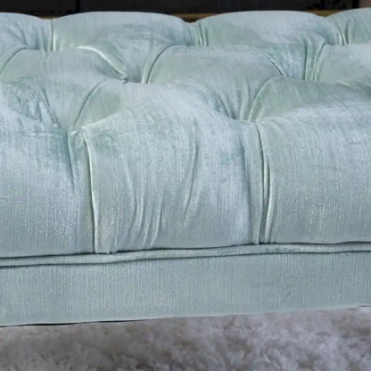 Scarlette Tufted Velvet Ottoman Bench by Christopher Knight Home