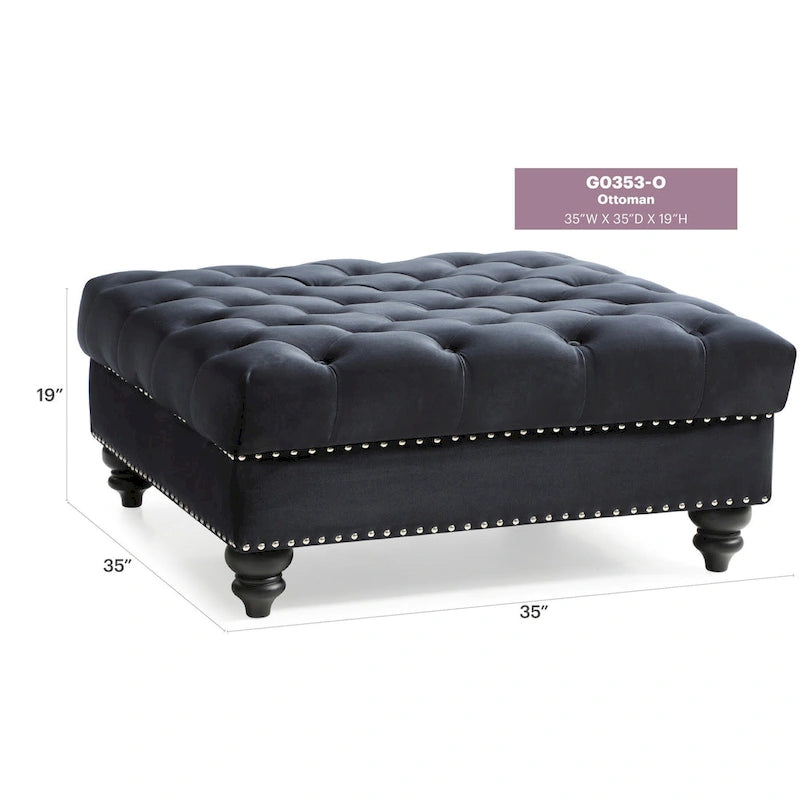 Nola Tufted Ottoman