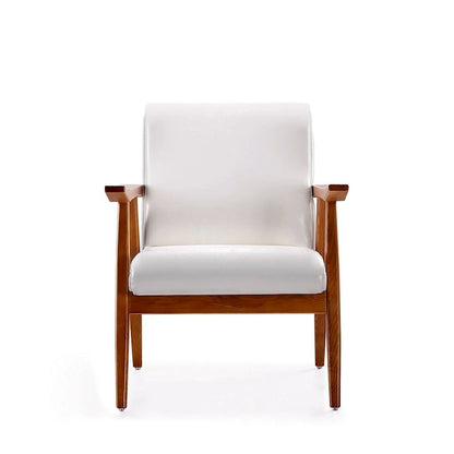 Manhattan Comfort ArchDuke Amber Faux Leather Accent Chair (Set of 2)