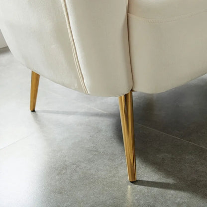 Albany Contemporary Velvet Microfiber Tufted Love Seat by Silver Orchid