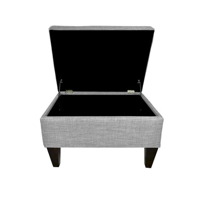 MJL Furniture Madison Squared Fabric Upholstered Welted Ottoman