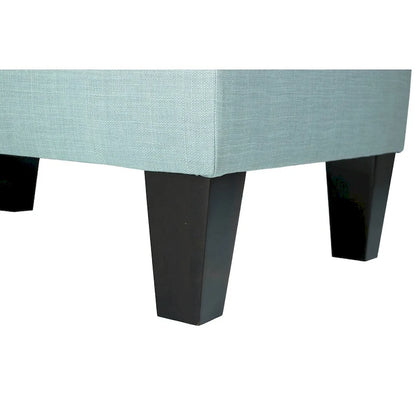 MJL Furniture Madison Squared Fabric Upholstered Welted Ottoman
