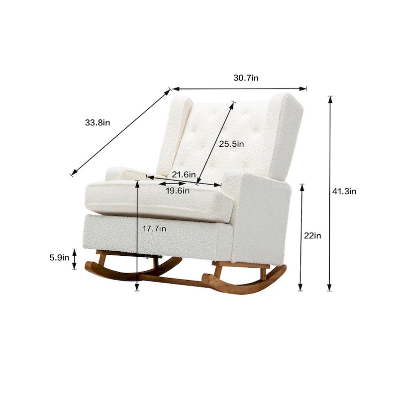 Living room Comfortable rocking chair accent chair
